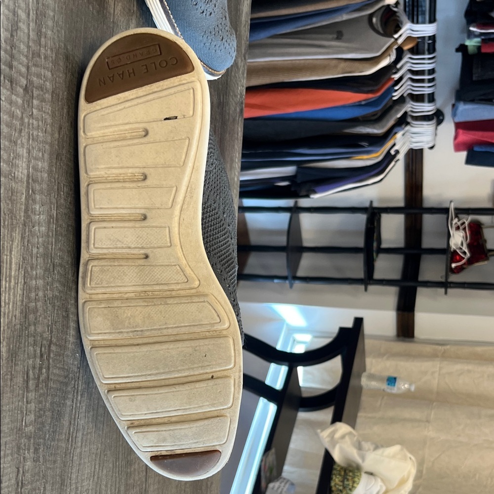 Cole Haan Men's Blue Knit Oxford Shoes - Picture 4 of 5